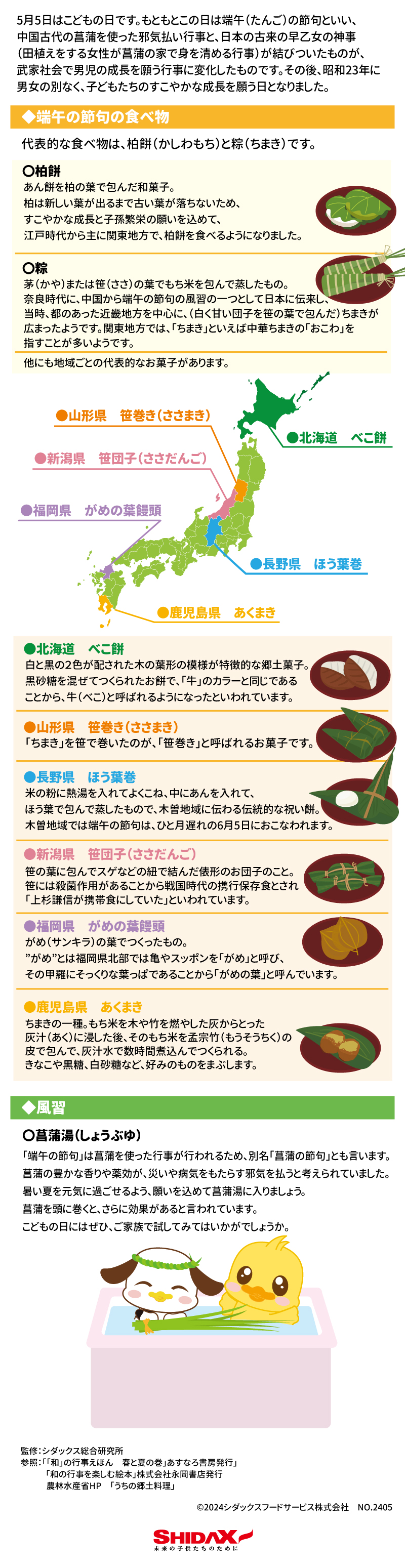 ゆかぴょん(^_^)ページ♡こどもの日┠('◎'зз) 彡端午の節句 こどもの日/端午の節句 | シダックスのコラム