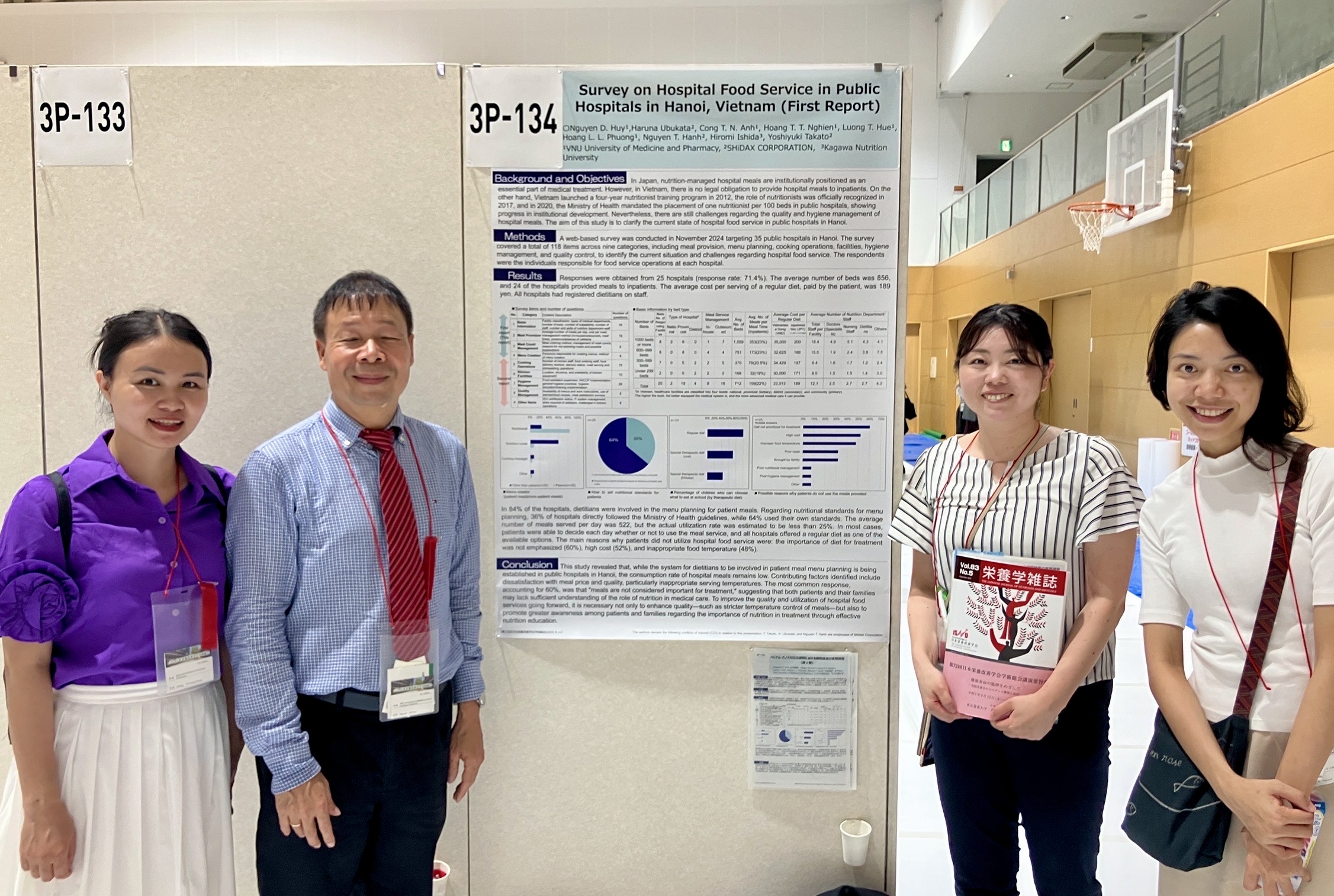 Survey on Hospital Food Service in Public Hospitals in Hanoi, Vietnam (First Report) D. H. Nguyen¹, H. Ubukata ², T. N. A. Cong¹, H. Nghien Thi Thao, T. H. Luong¹, L. L. P. Hoang¹, T. H. Nguyen¹, H. Ishida ³, Y. Takato² 1VNU University of Medicine and Pharmacy、2SHiDAX CORPORATION、3Kagawa Nutrition University
